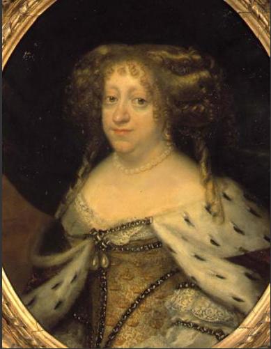 Queen Sophie Amalie painted in